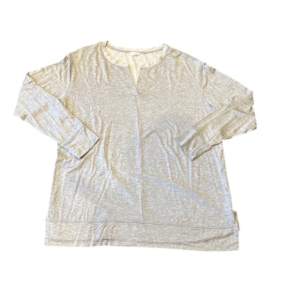 Caslon Grey Heavy Weight Long Sleeve Active Tee Shirt Size 1X